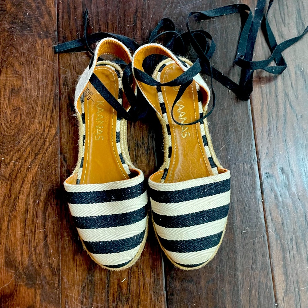 Women’s size 37 lace up sandals